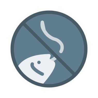 Herhangi bir balıkçılık alanı simge, basit vektör çizim