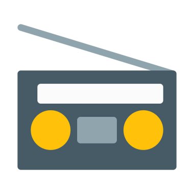 Radyo anten simgesi, basit vektör çizim ile