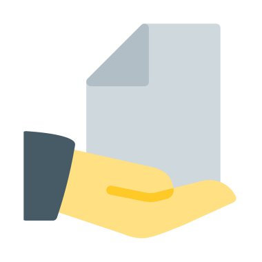 Dosya ve klasör simgesini, basit vektör çizim paylaşmak