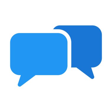 Konuşma Meydanı kabarcıklar simgesi, basit vektör çizim