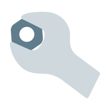 Cıvata bağlantı elemanları aracı simgesini, basit vektör çizim