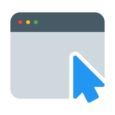 Web fare App simgesi, basit vektör çizim