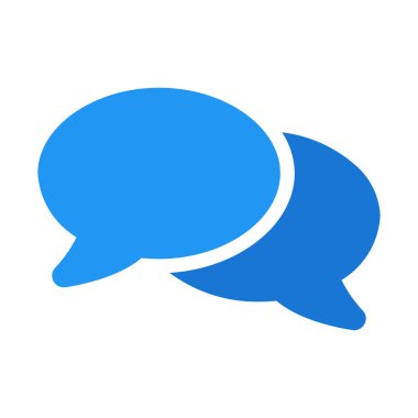 Konuşma kabarcıklar simgesini, basit vektör çizim