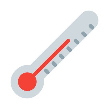 Termometre sıcaklık ölçer simgesini, basit vektör çizim