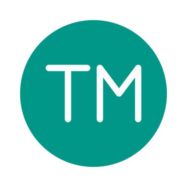 Ticari marka özelliği işareti simgesi, basit vektör çizim