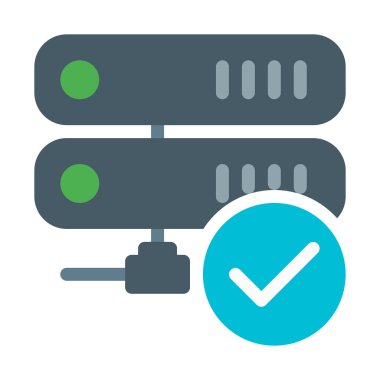 Sunucu bağlantısı doğrulanmadı simgesi, basit vektör çizim