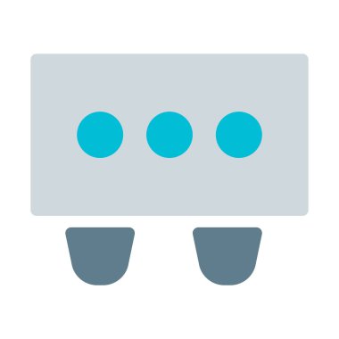 Yüzme Havuzu simgesi, basit vektör çizim havai çekim