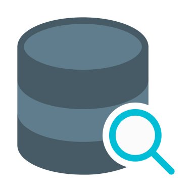 Arama veritabanı simgesini, basit vektör çizim için