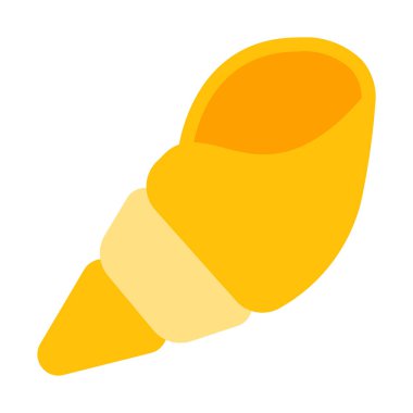 Deniz salyangozu simgesi, basit vektör çizim