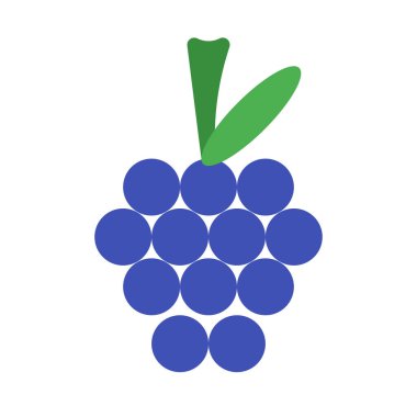 Detoks tatlı ahududu simgesi, basit vektör çizim