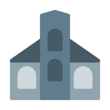 Şehir Üniversitesi kurma simgesi, basit vektör çizim