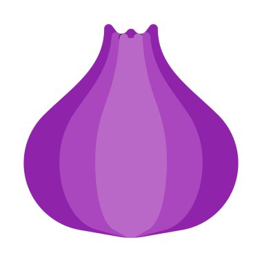 Çiğ soğan hasat simgesi, basit vektör çizim