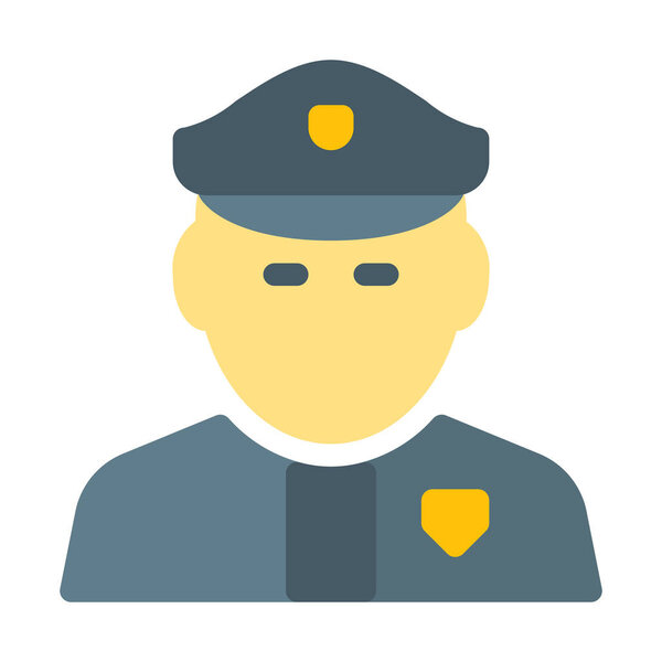 Police Officer icon, simple vector illustration