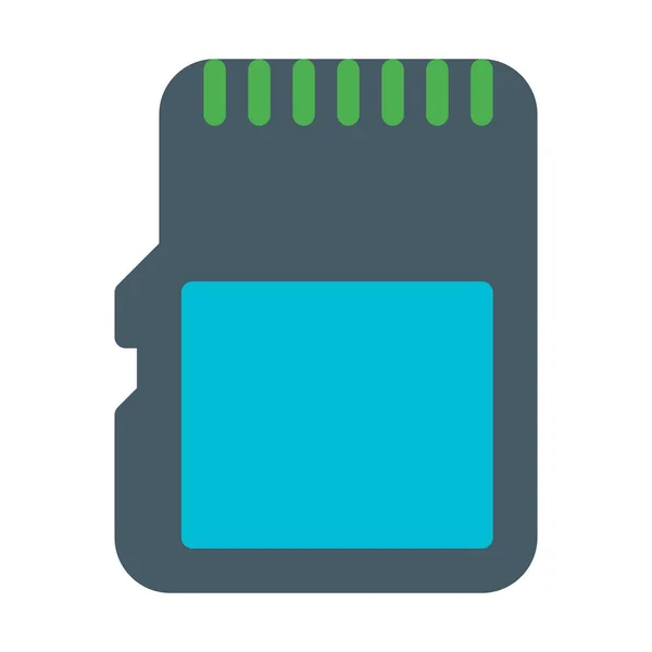 Micro Card Icon Simple Vector Illustration — Stock Vector