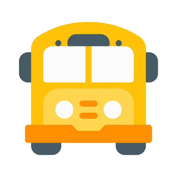 School Bus Service Icon Simple Vector Illustration — Stock Vector