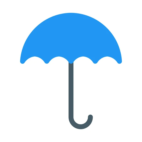 Deštník Ikona Jednoduché Vektorové Ilustrace — Stockový vektor