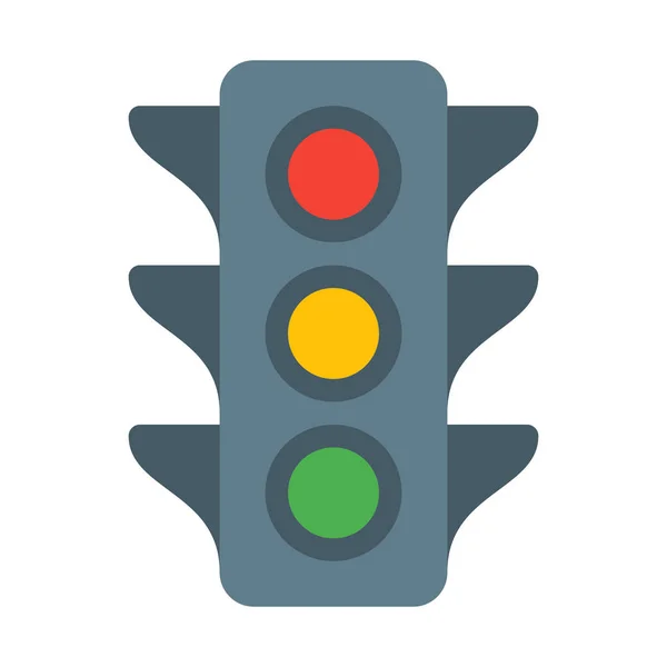 Traffic Light Sign Icon Simple Vector Illustration — Stock Vector