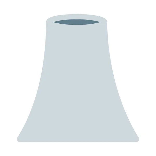 Atomreaktor Hűtő Torony Ikon Egyszerű Vektoros Illusztráció — Stock Vector