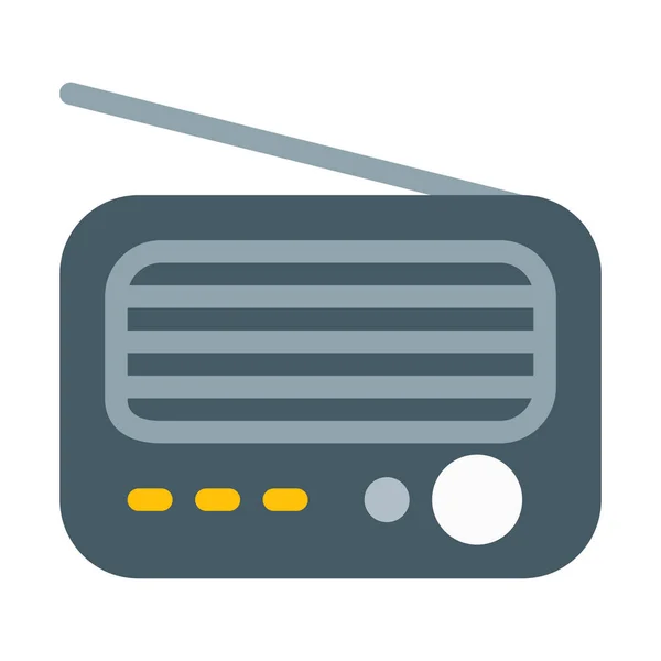 Retro Radio Transmission Icon Simple Vector Illustration — Stock Vector