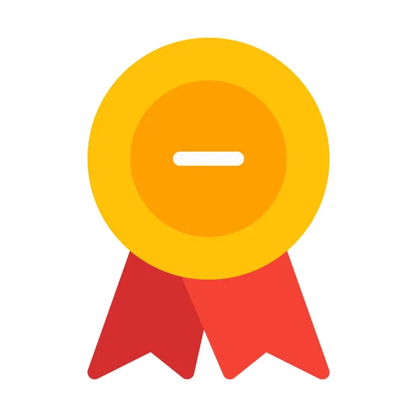 Remove Award Badge Icon Simple Vector Illustration — Stock Vector