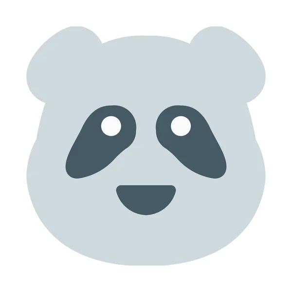 Wild Forest Panda Icono Ilustración Vector Simple — Vector de stock