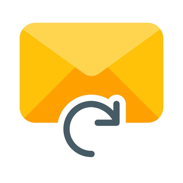 Recharger Icône Bouton Mail Illustration Vectorielle Simple — Image vectorielle