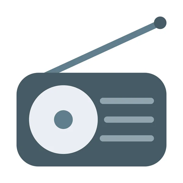 Icono Radio Ilustración Vectorial Simple — Vector de stock