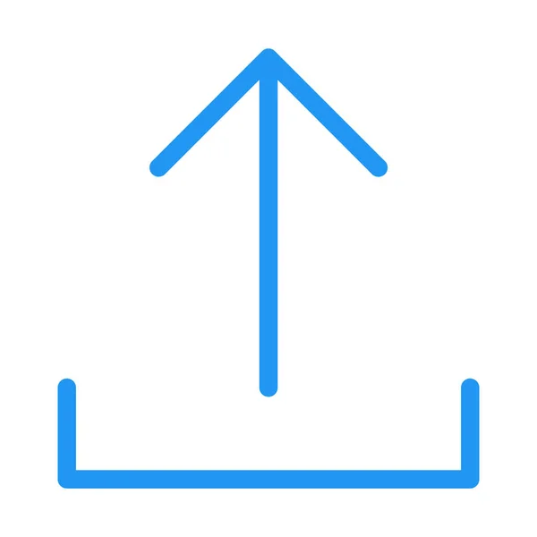 Subir Arriba Icono Flecha Ilustración Vector Simple — Vector de stock