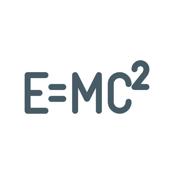 Relativity Einstein Formula Icon Simple Vector Illustration — Stock Vector