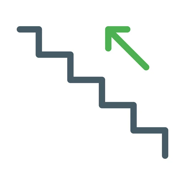 Сходи Вгору Значок Проста Векторна Ілюстрація — стоковий вектор