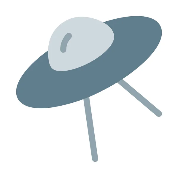 Ufo Latający Spodek Ikona Proste Wektor Ilustracja — Wektor stockowy