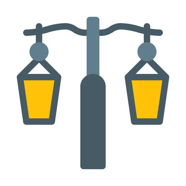 Street Power Lamp Icon Simple Vector Illustration — Stock Vector