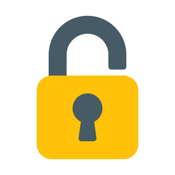 Password Icona Lock Open Semplice Illustrazione Vettoriale — Vettoriale Stock