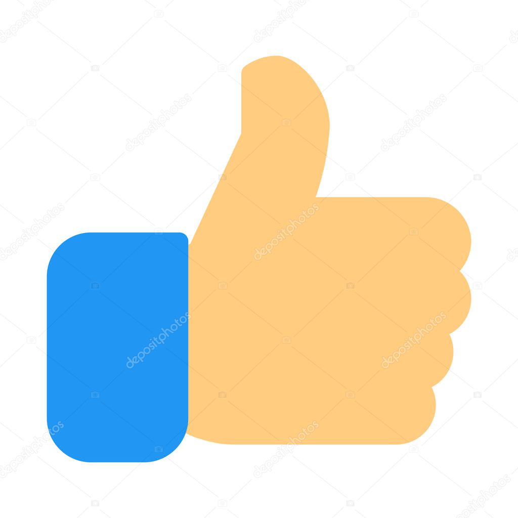Thumbs Up icon, simple vector illustration
