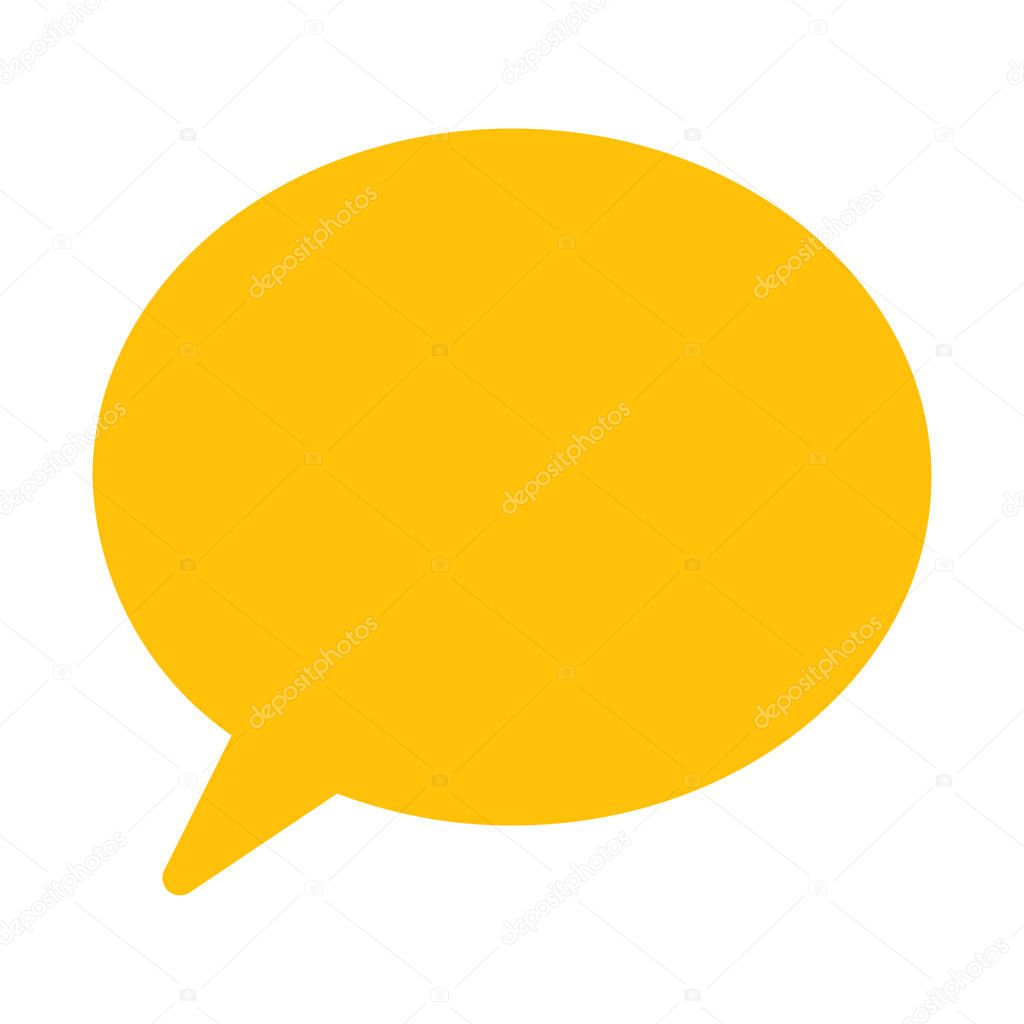 Speech Bubble icon, simple vector illustration