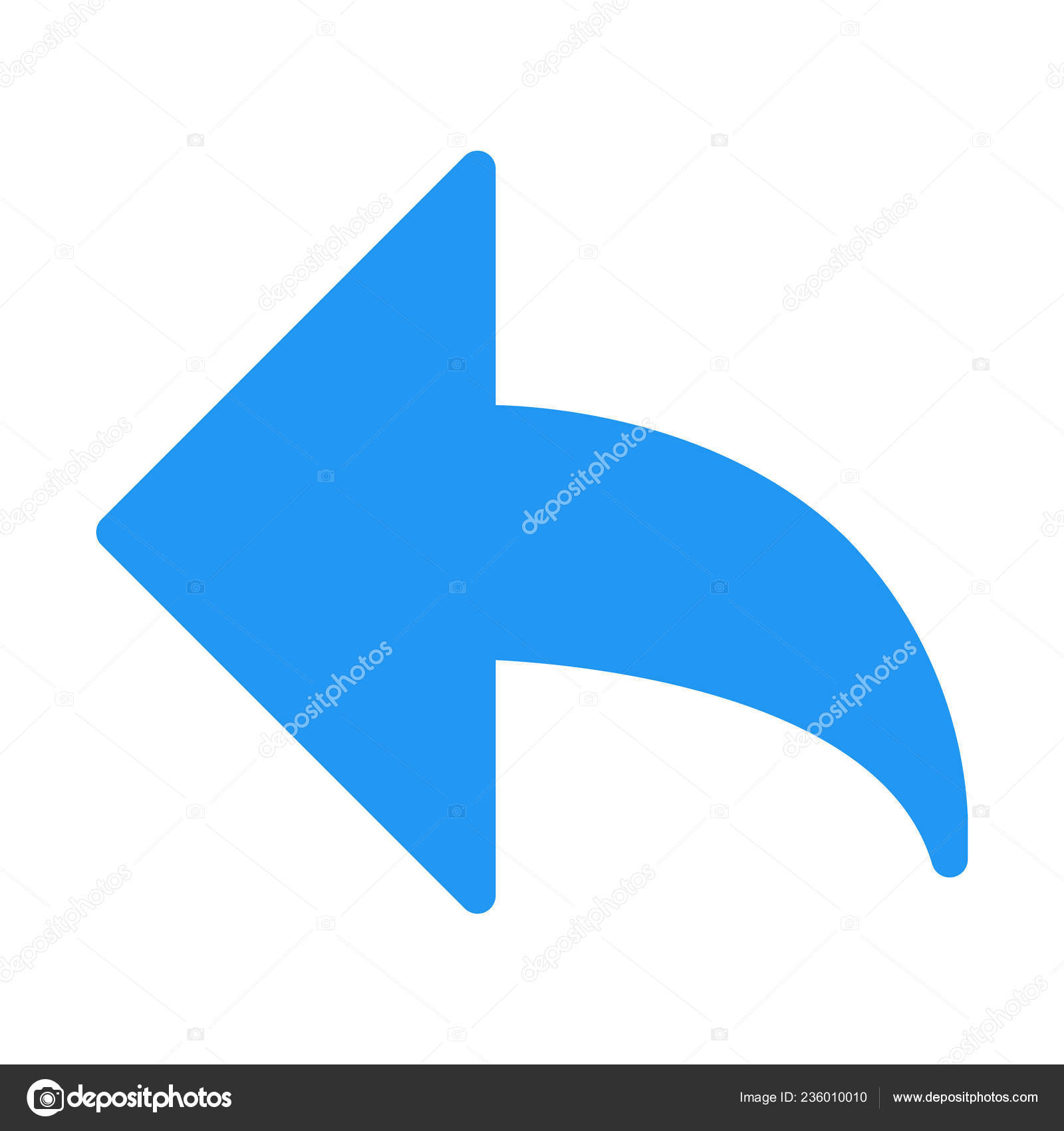 Reply Arrow Button Icon Simple Vector Illustration Stock Vector by ©get4net  236010010, image size:1600x1700