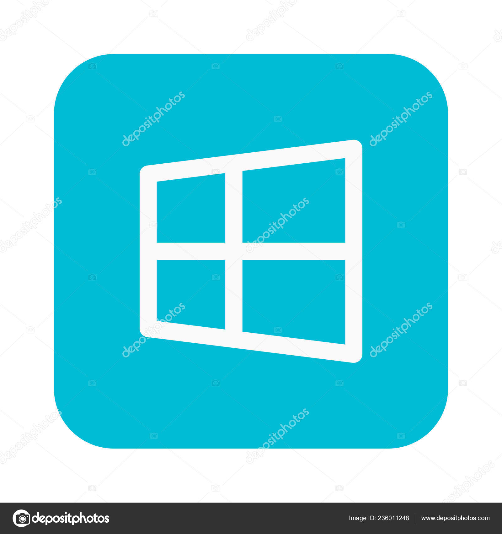 Windows Start Menu Icon Simple Vector Illustration Stock Vector Image
