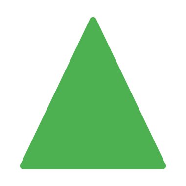 Üçgen geometrik şekil kutsal kişilerin resmi, basit vektör çizim