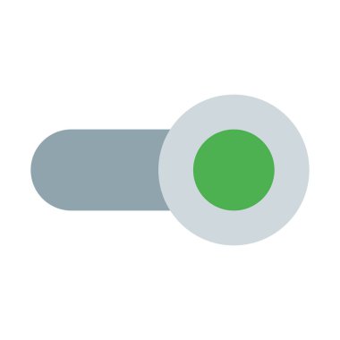 Geçiş veya kaymak simgesi, basit vektör çizim