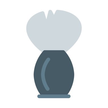 Sakal tıraş fırça simgesini, basit vektör çizim