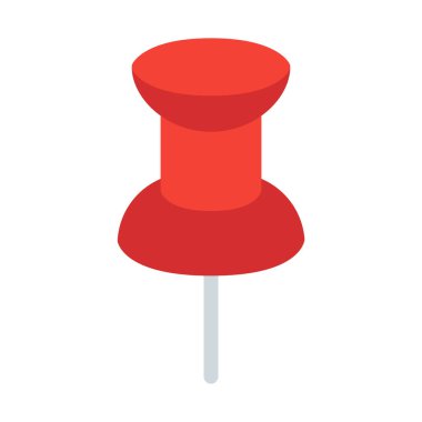 Harita PIN itmek simge, basit vektör çizim