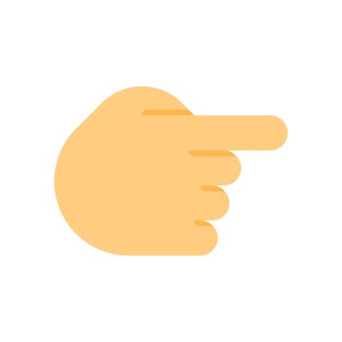 Poke veya yön simgesi, basit vektör çizim