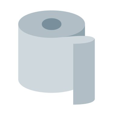 Tuvalet kağıdı veya peçete simgesi, basit vektör çizim
