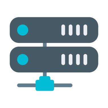 Server simgesinin, basit vektör çizim