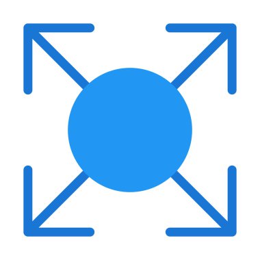 Pencere düğme simgesi, basit vektör çizim hareket