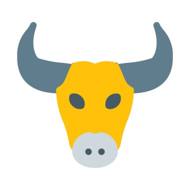 Toros Astroloji işareti simgesi, basit vektör çizim