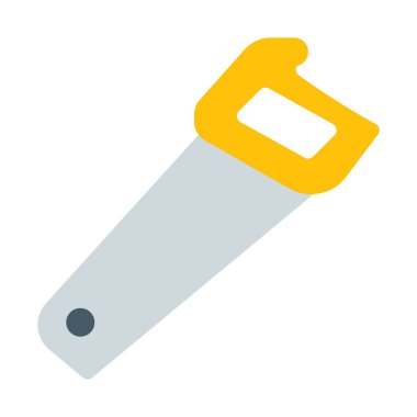 Odun kesme aracı simgesini, basit vektör çizim gördüm