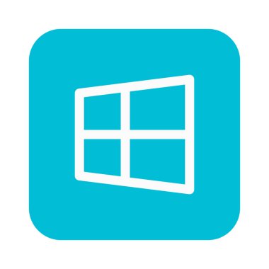 Windows Başlat menüsü simgesini, basit vektör çizim