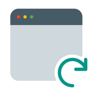 Uygulama içerik simge, basit vektör çizim yeniden