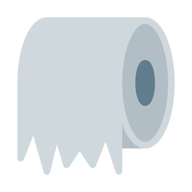 tuvalet kağıdı simgesi, basit vektör çizim